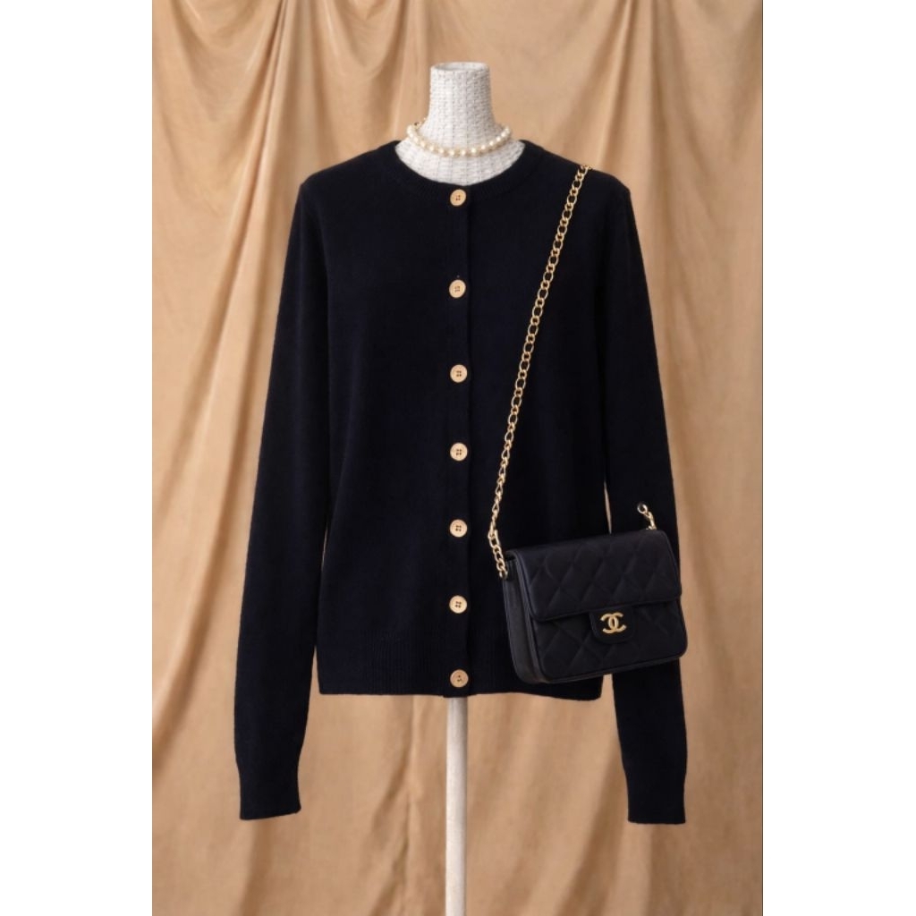 cardigan rajut, kancing innara, baju atasan wanita