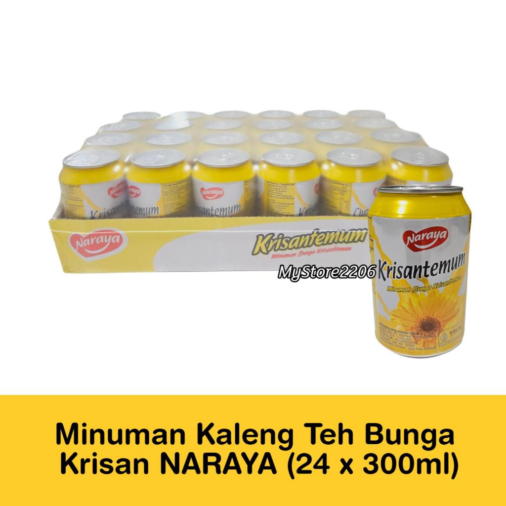 Minuman Kaleng rasa Teh Bunga Krisantemum merek Naraya Chrysanthemum DUTA BUAH NARAYA CRISANTHEMUM 3