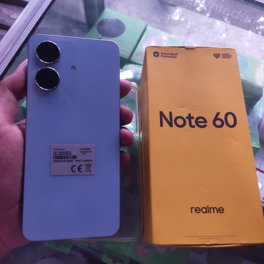 HP second Realmi note 60.Ram 6+12/128GB link new kotak lengkap