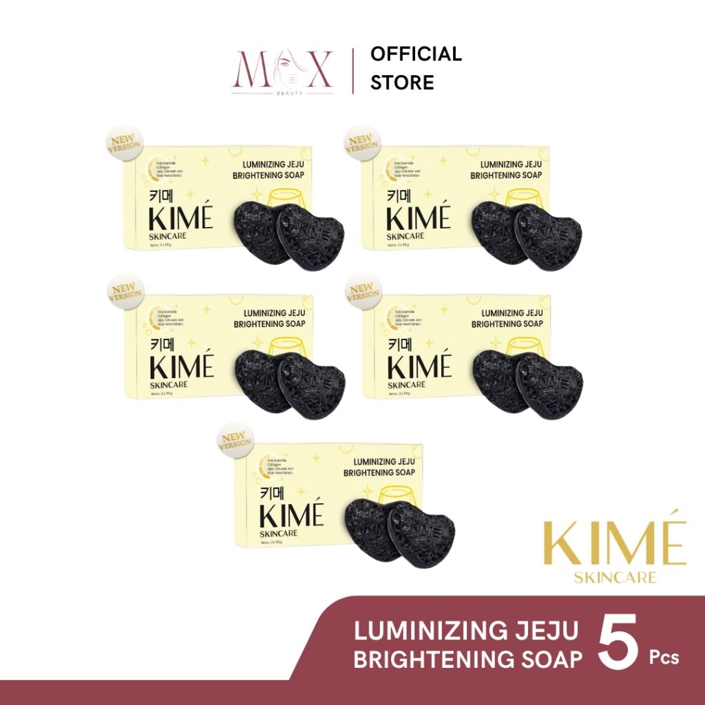 KIME SKINCARE - Jeju Brightening Soap Sabun Batang Isi 5pcs