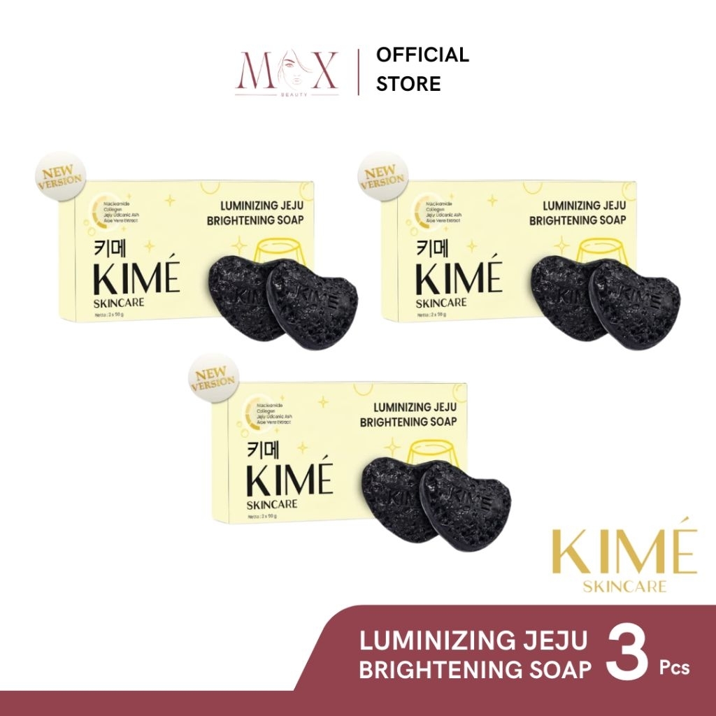 KIME SKINCARE - Jeju Brightening Soap Sabun Batang Isi 3pcs