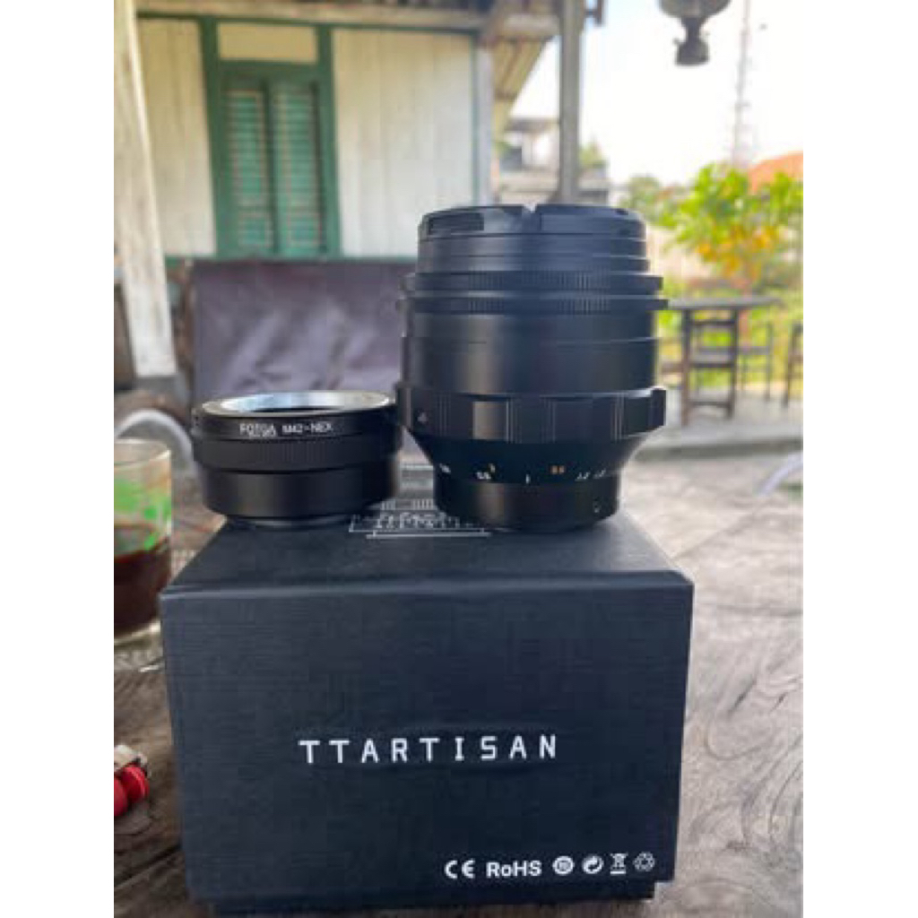 Lensa Bokeh swirly Tt artisans 75mm F 1.5 like new