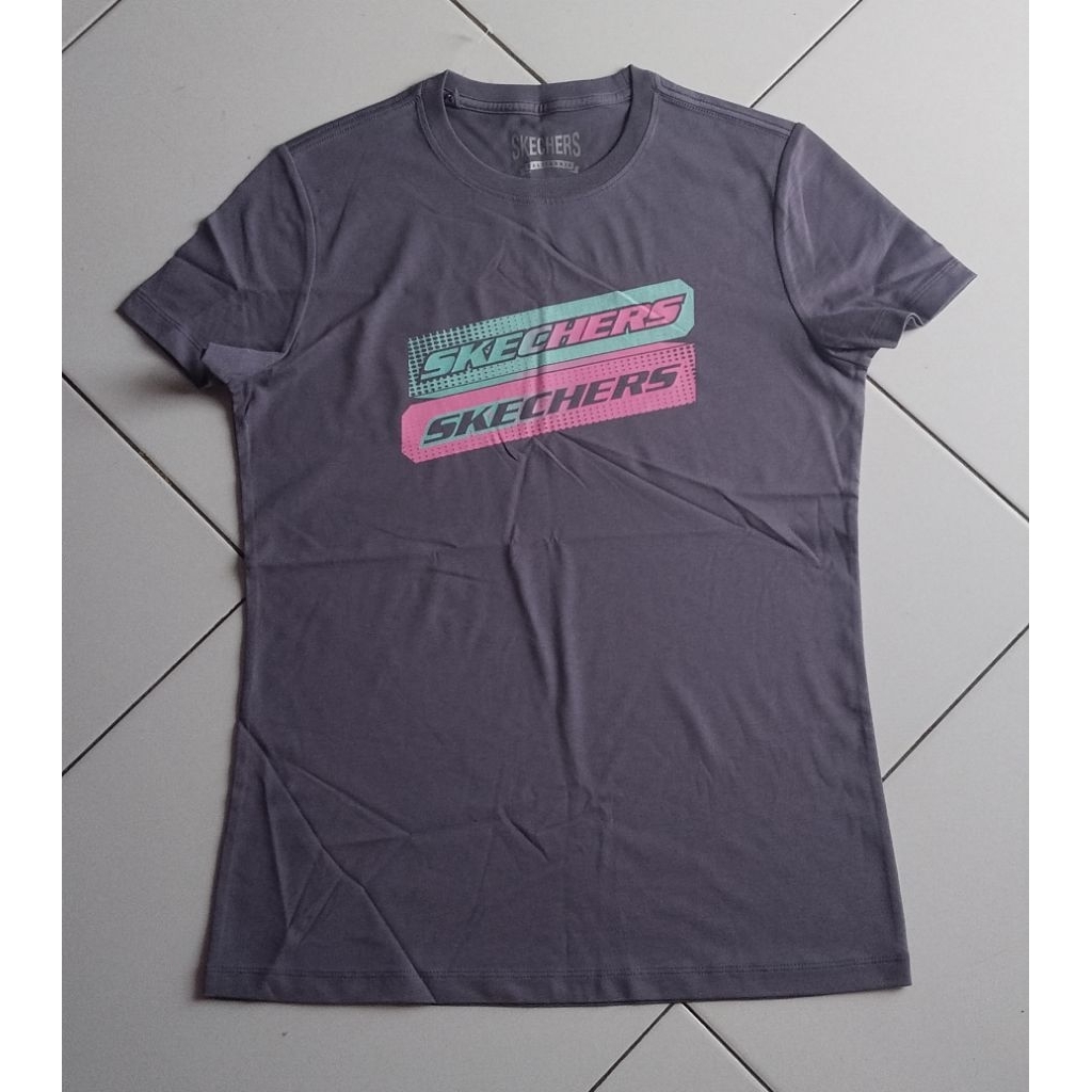 Kaos t-shirt skechers wanita