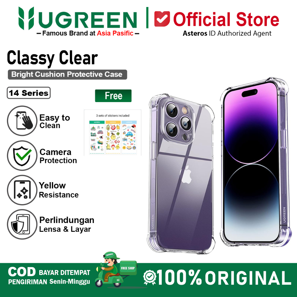 UGREEN Clear Protective Case iPhone 14 Pro Max 14 Plus 14 Pro Series PREMIUM