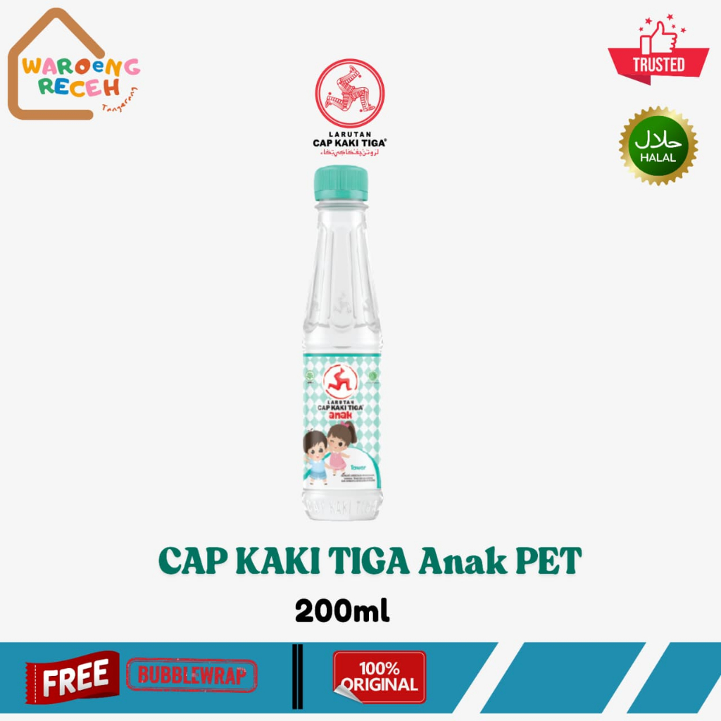Larutan Cap Kaki Tiga Anak Botol 200 ML