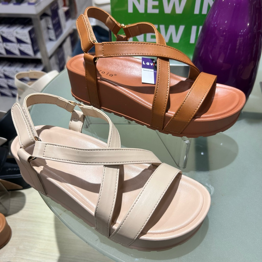 sandal tali wanita wedges 5cm LAVIOLA original