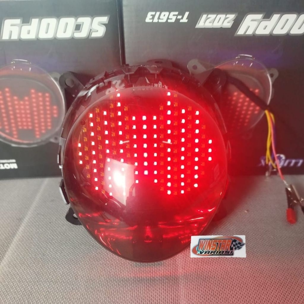 STOLMP SCOOPY_2021 RUNNING  PLUS SEN LAMPU STOP SCOOPY_2021 BELAKANG