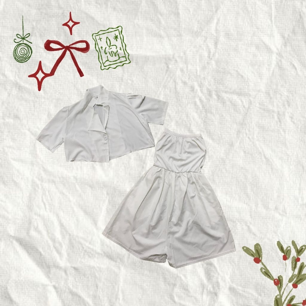 SETELAN CELANA ROK DAN ROMPI WANITA MIDI DRESS