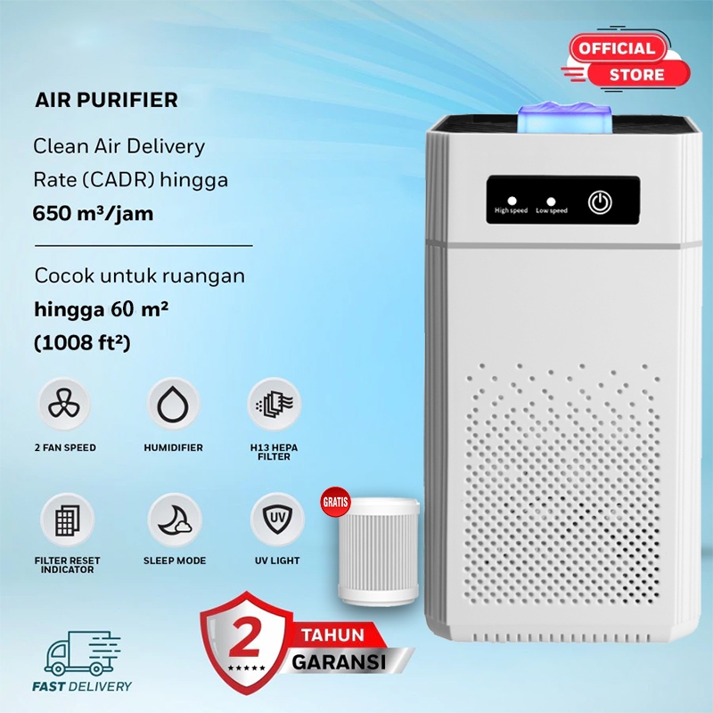 4 IN 1 Air Purifier with Aromatherapy Diffuser Cegah Jamur & Virus di Udara Lembab