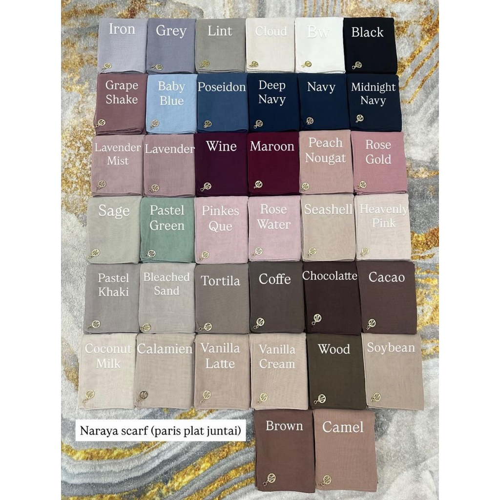 PARIS JAHIT TEPI NARAYA SCARVES