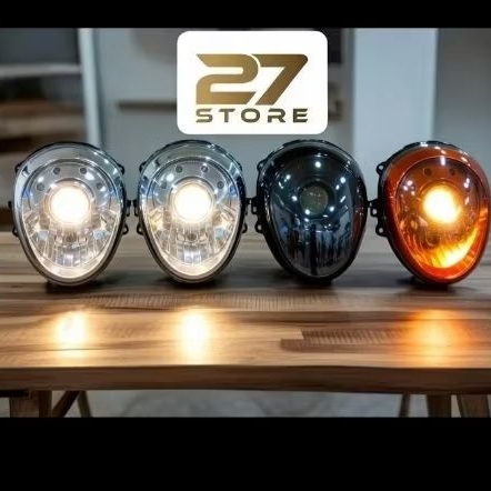reflektor lampu depan scoopy fi esp K16 2013-2016 custom biled