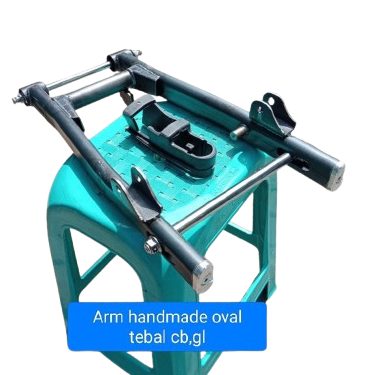 Arm handmade oval tebal cb,gl100 besi teba; 2,3 mili
