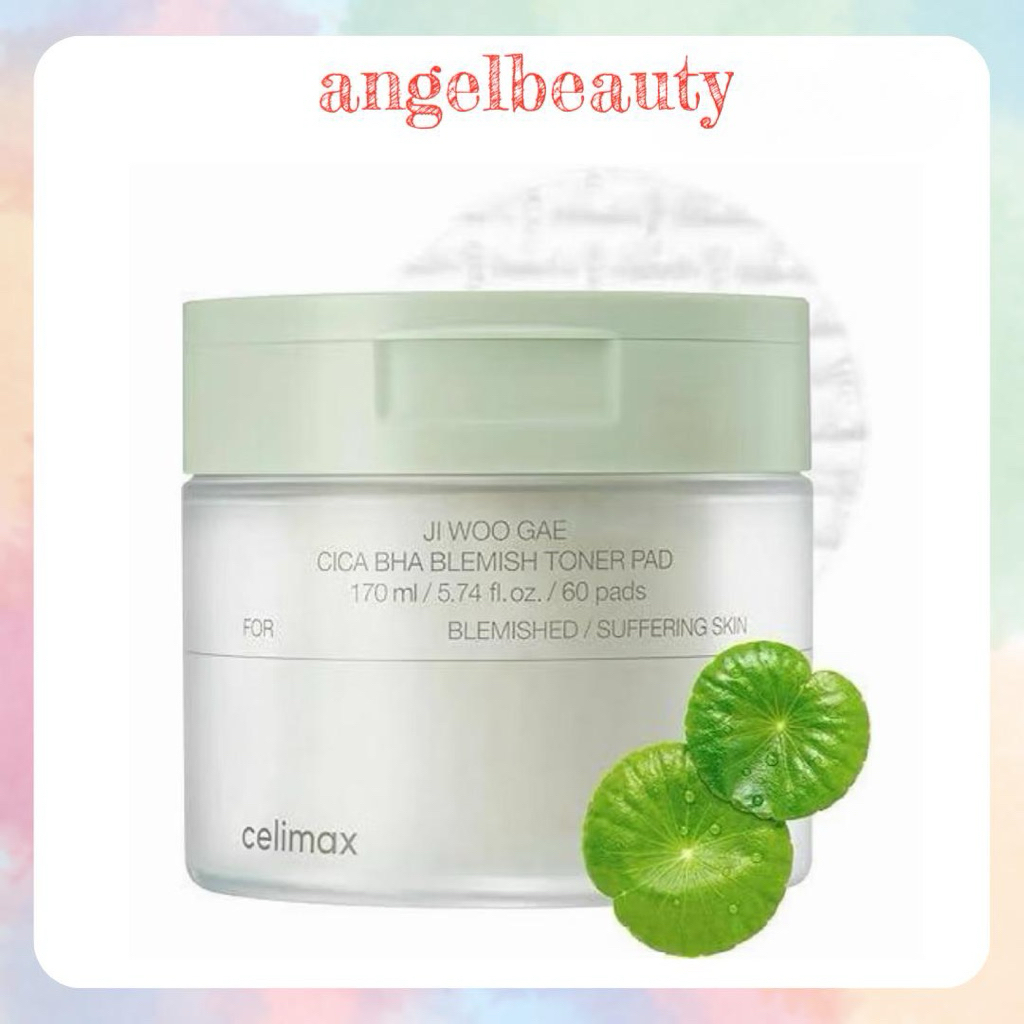 Celimax Ji Woo Gae Cica BHA Blemish Toner Pad EXP 12/26