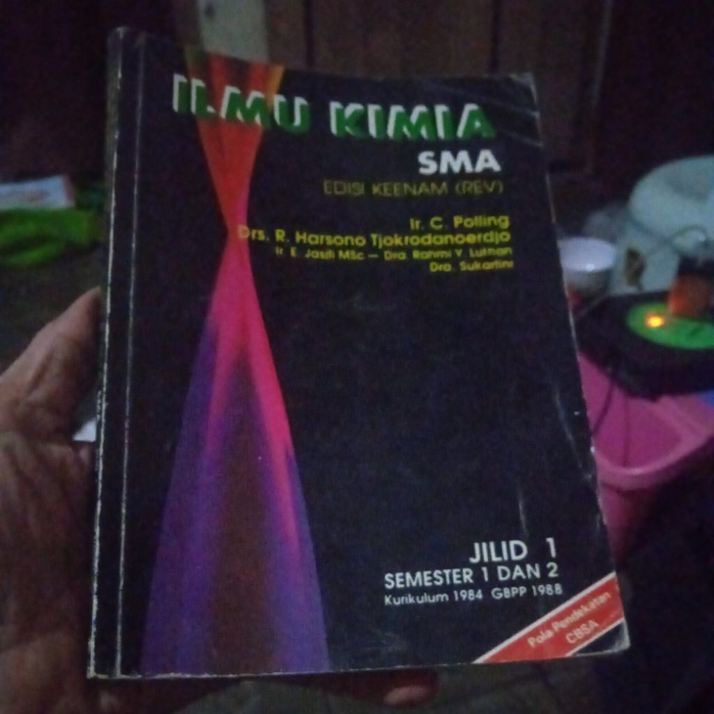 buku Ilmu Kimia SMA, jilid 1, semester 1 dan 2, buku original jadul