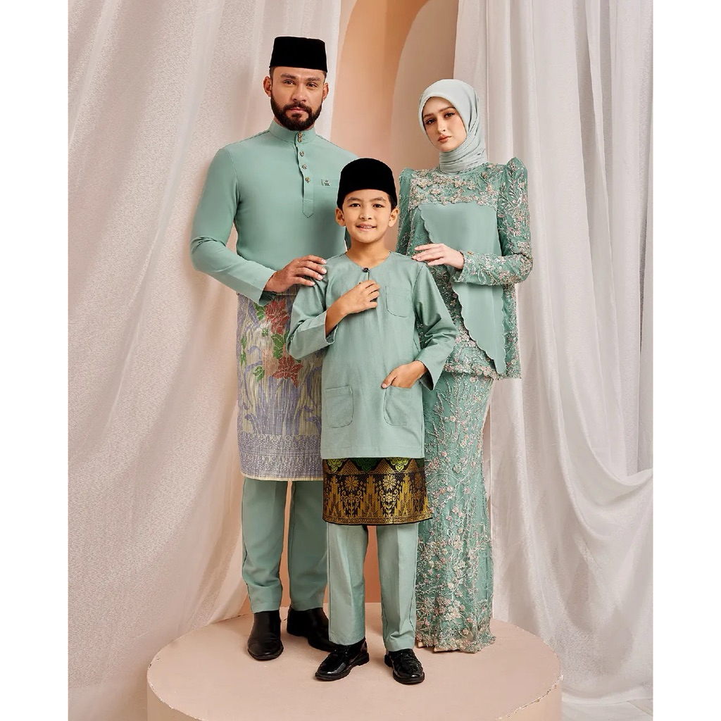 set baju melayu ibu anak zoe arissa