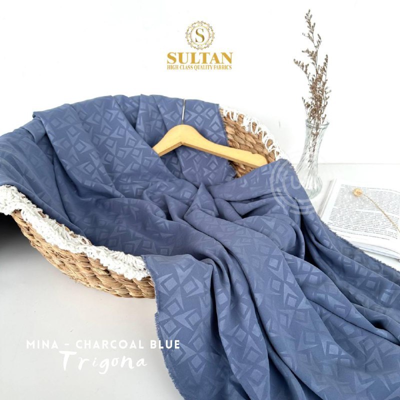 Kain Abaya Sultan Mina Anti Uv UPF 80 Emboss Trigona