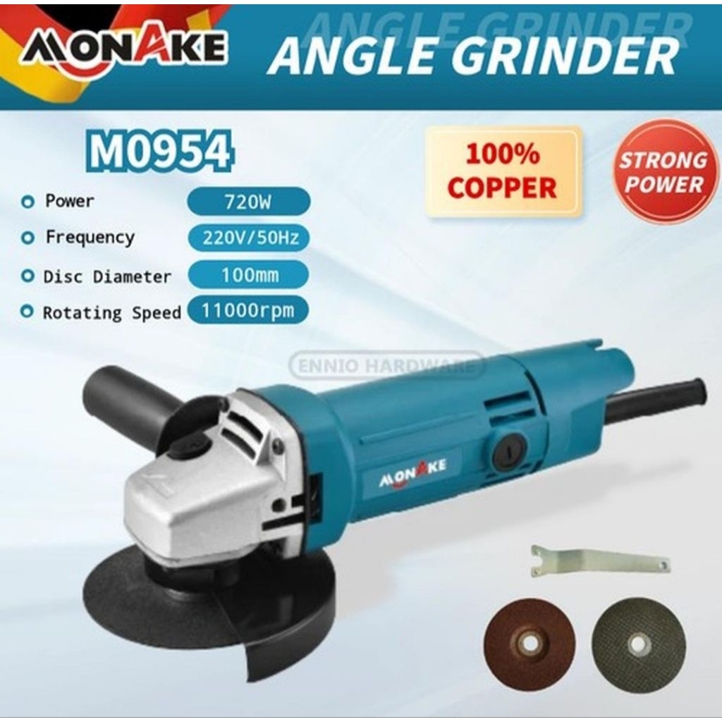 mesin gerinda monake 4 inch angler grinder