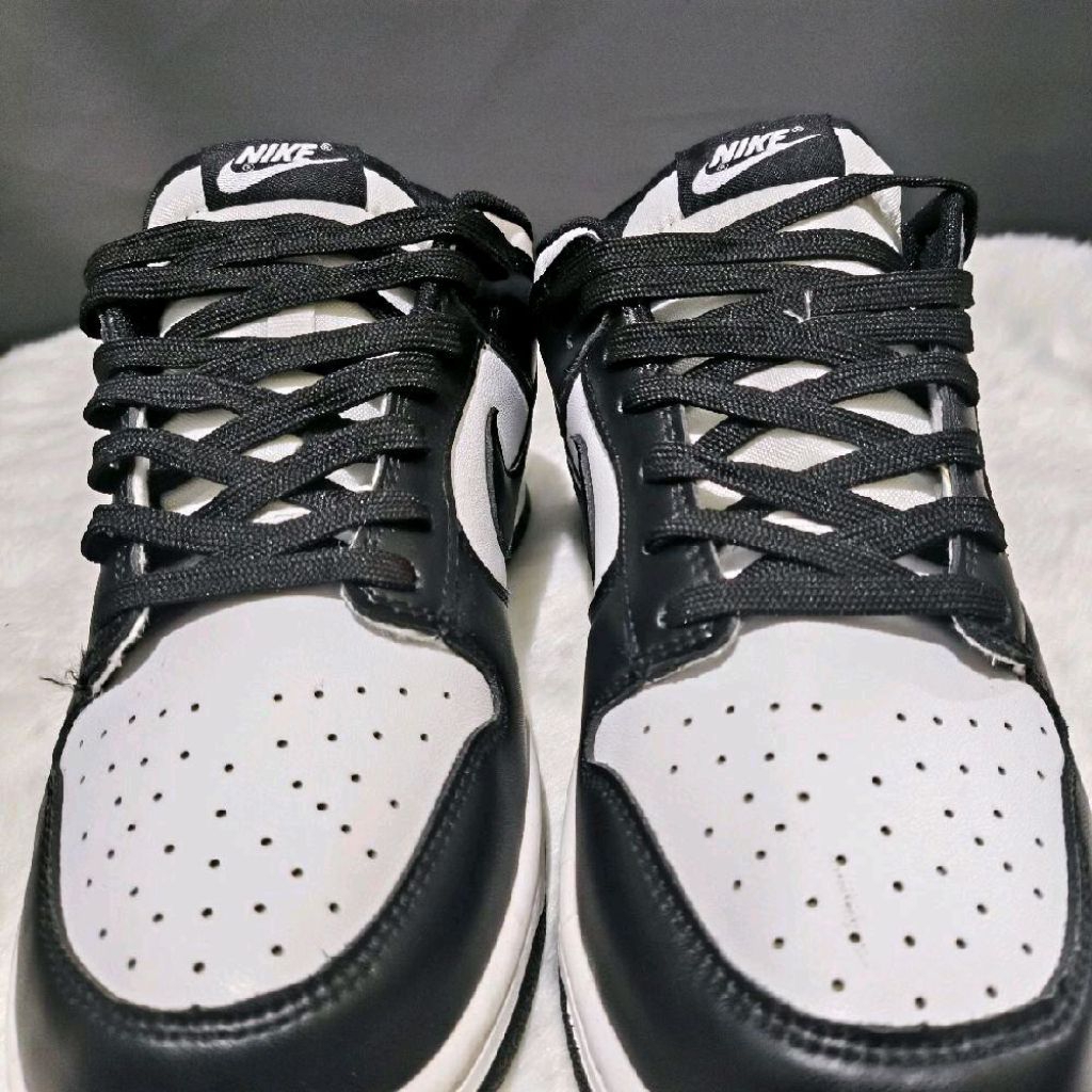 Sepatu Kasual Hitam Dan Putih Desain Panda's Size 45 Sepatu Skateboard Desain Panda Low Warna Putih 