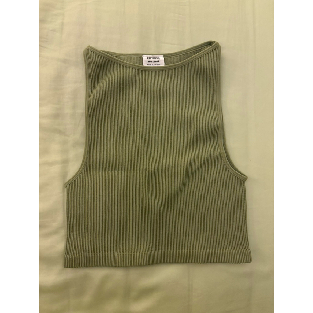 tank top cotton on HIJAU