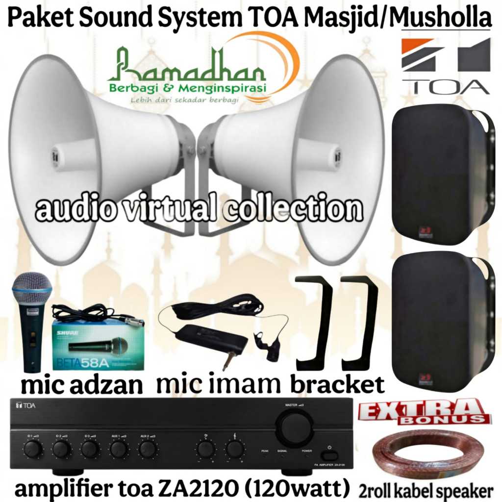 Paket Sound System TOA Masjid / Mesjid / Musholla ( TOP IV ) Original