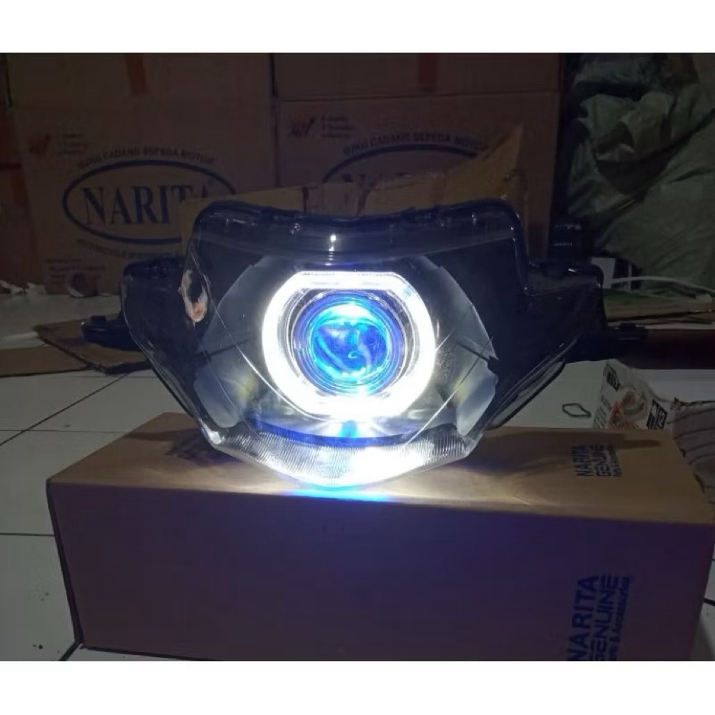 Lampu Depan Supra x 125 Lama Set Biled Tinggal Pasang