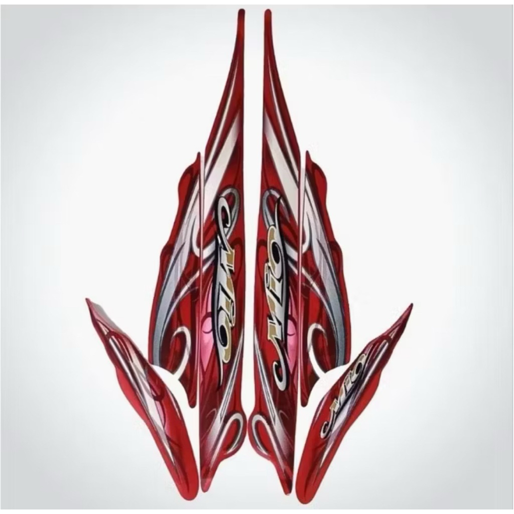 striping/stiker yamaha mio smile merah