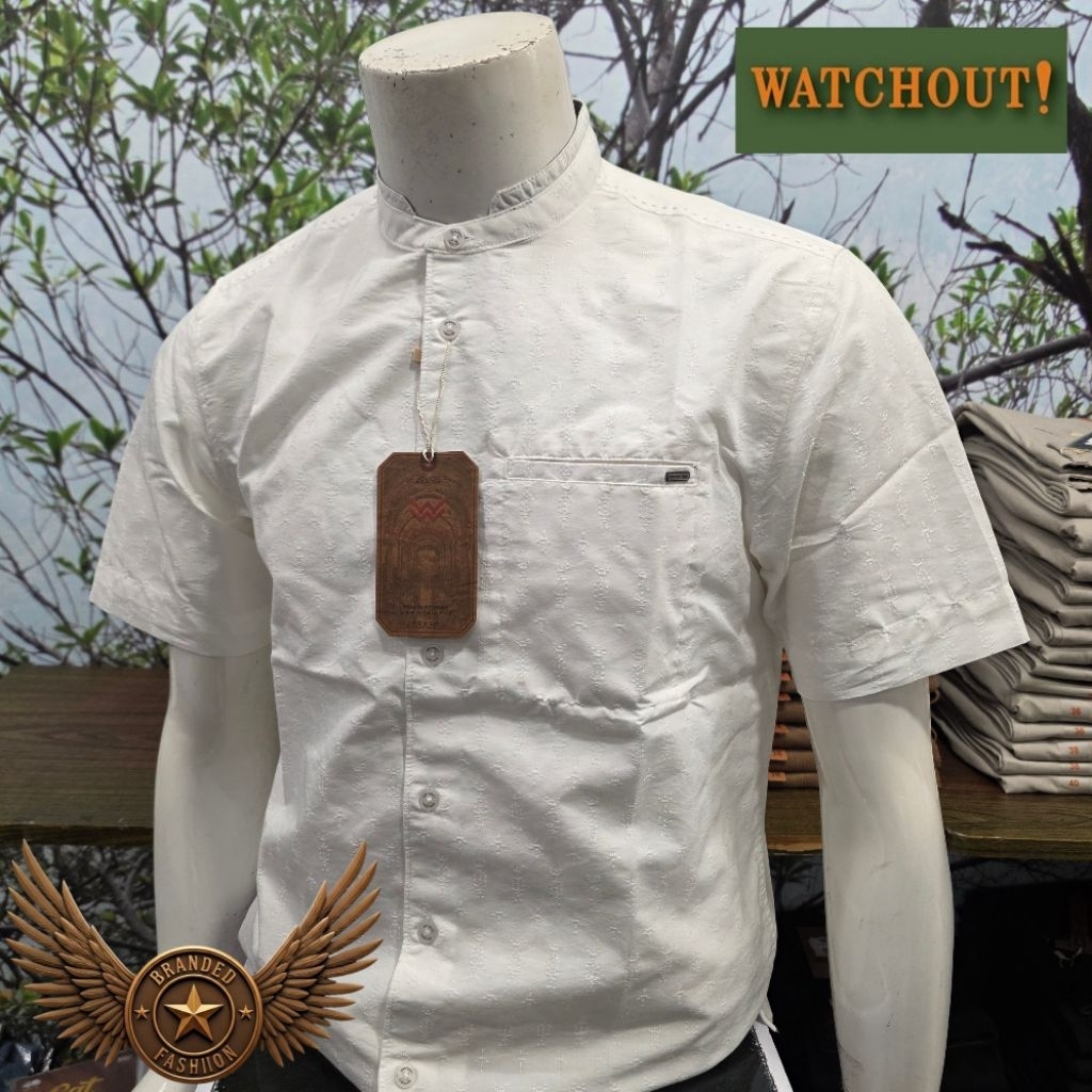 WATCHOUT CASUAL KEMEJA KOKO LENGAN PENDEK WS802510003 OFF WHITE