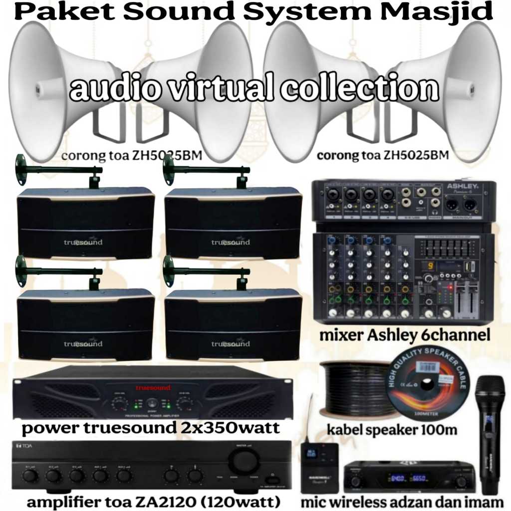 Paket Sound System TOA Masjid / Mesjid / Musholla ( F ) Original