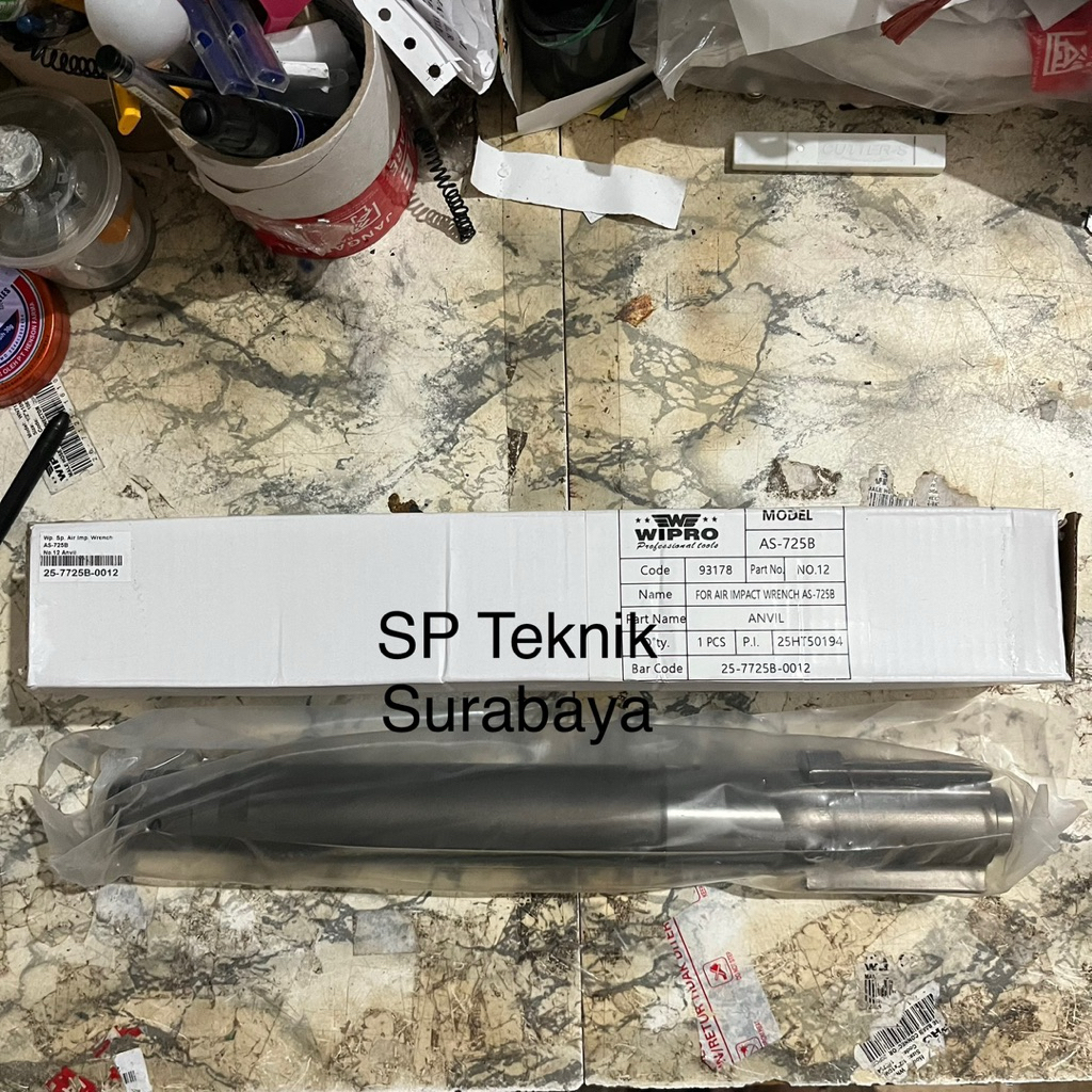 Sparepart Air impact wrench 1” Anvil As725B no 12 Wipro
