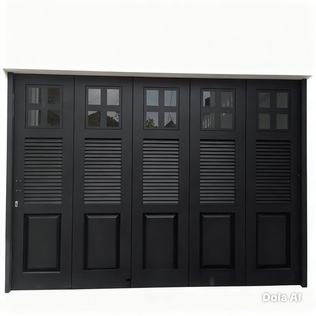 Pintu Lipat dan sliding Besi Holow Tahan Karat Untuk Garasi Ruko