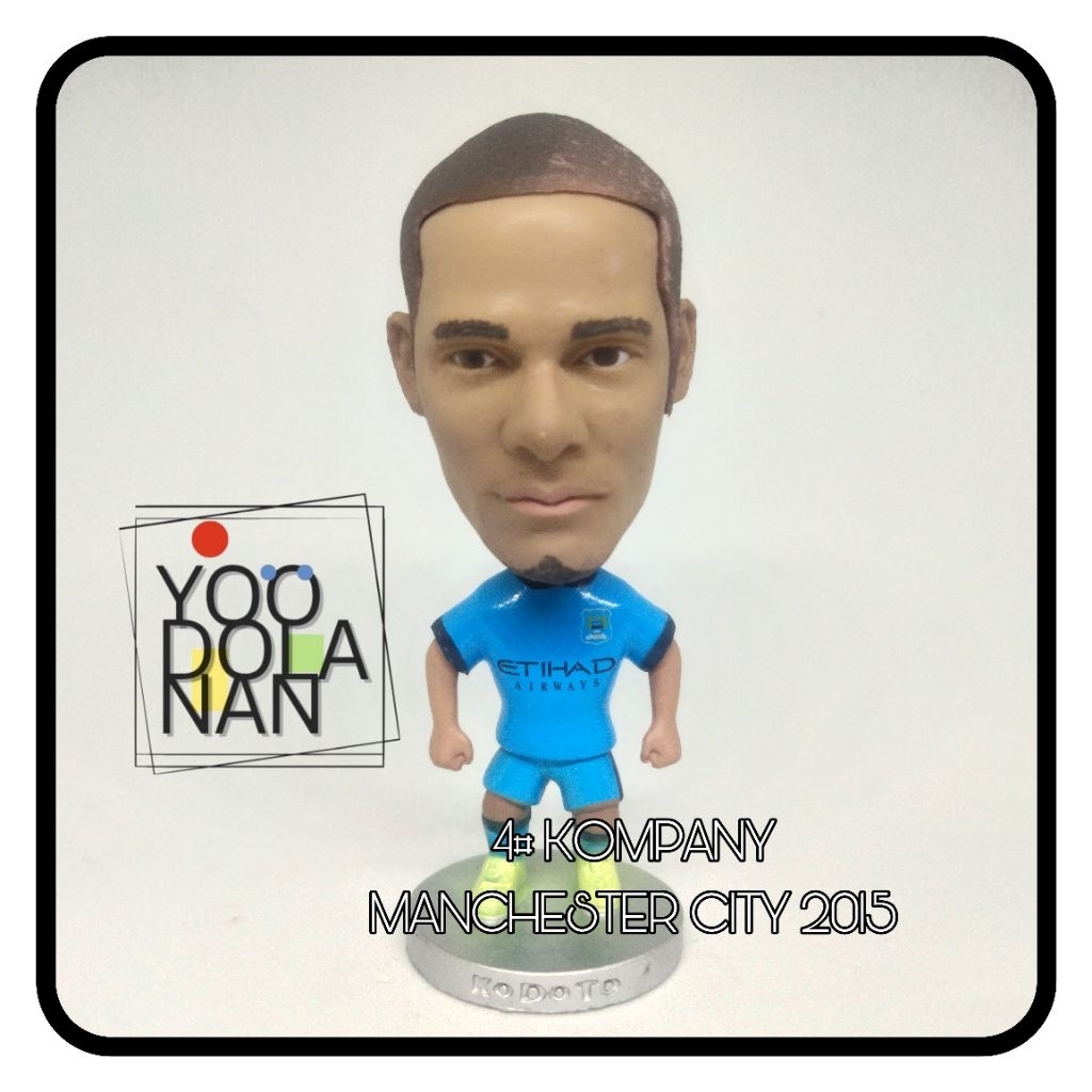 4# KOMPANY - MANCHESTER CITY 2015 KODOTO SOCCERWE FIGURE PEMAIN BOLA