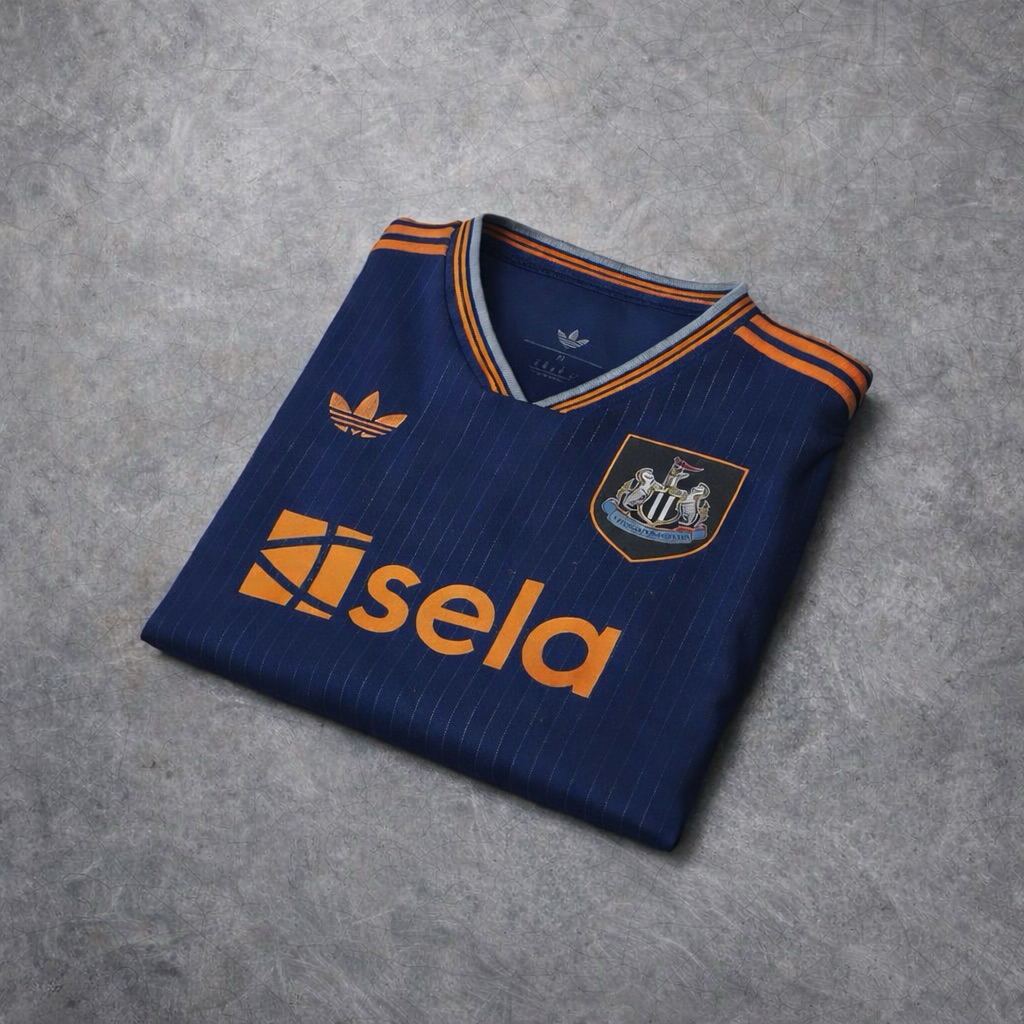 Newcastle United FC Third 25/26 Jersey | Retro | Vintage Edition | Jersey Bola | Authentic Jersey