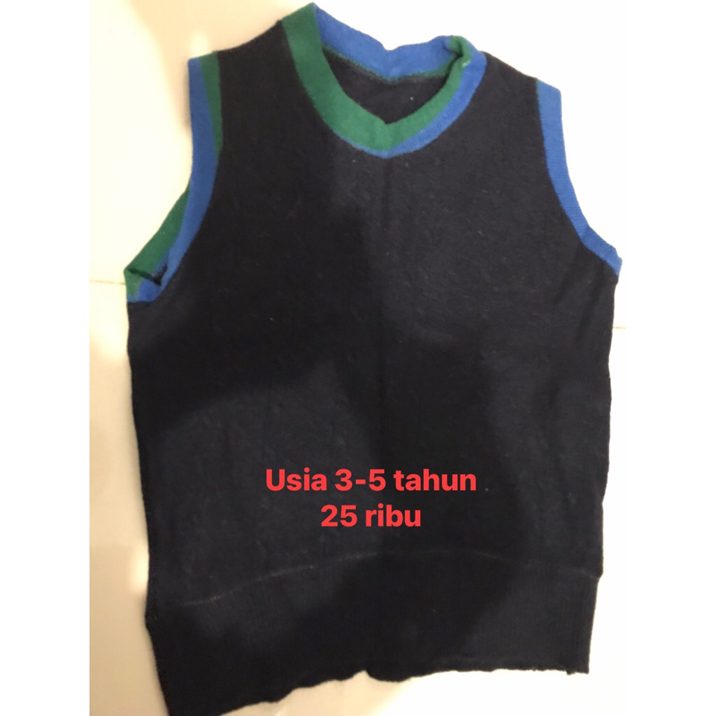 rompi/vest rajut anak