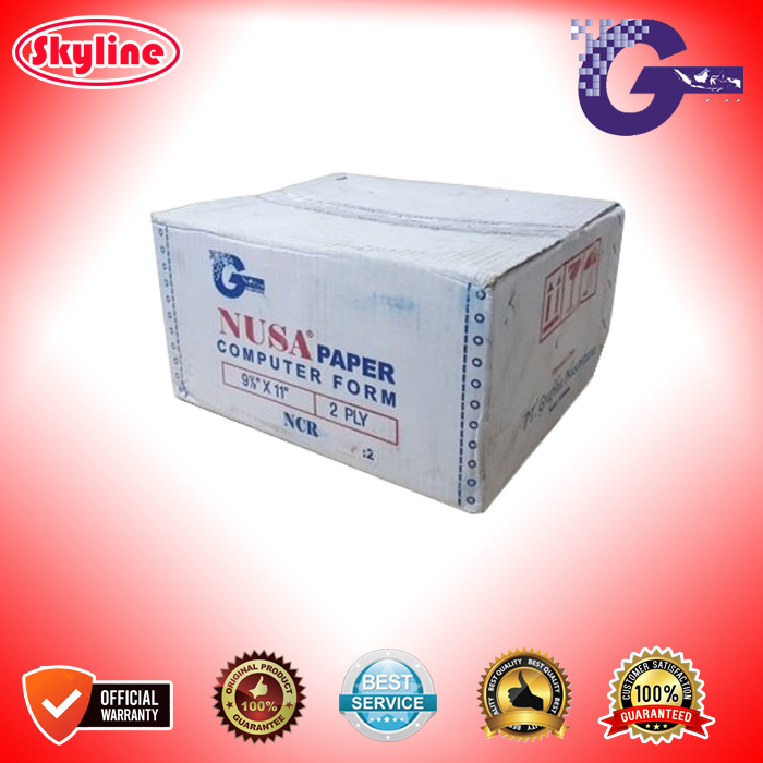 Kertas Continuous Nusa 2 Ply Prs Form Kecil 2PlyPrs Original Produk