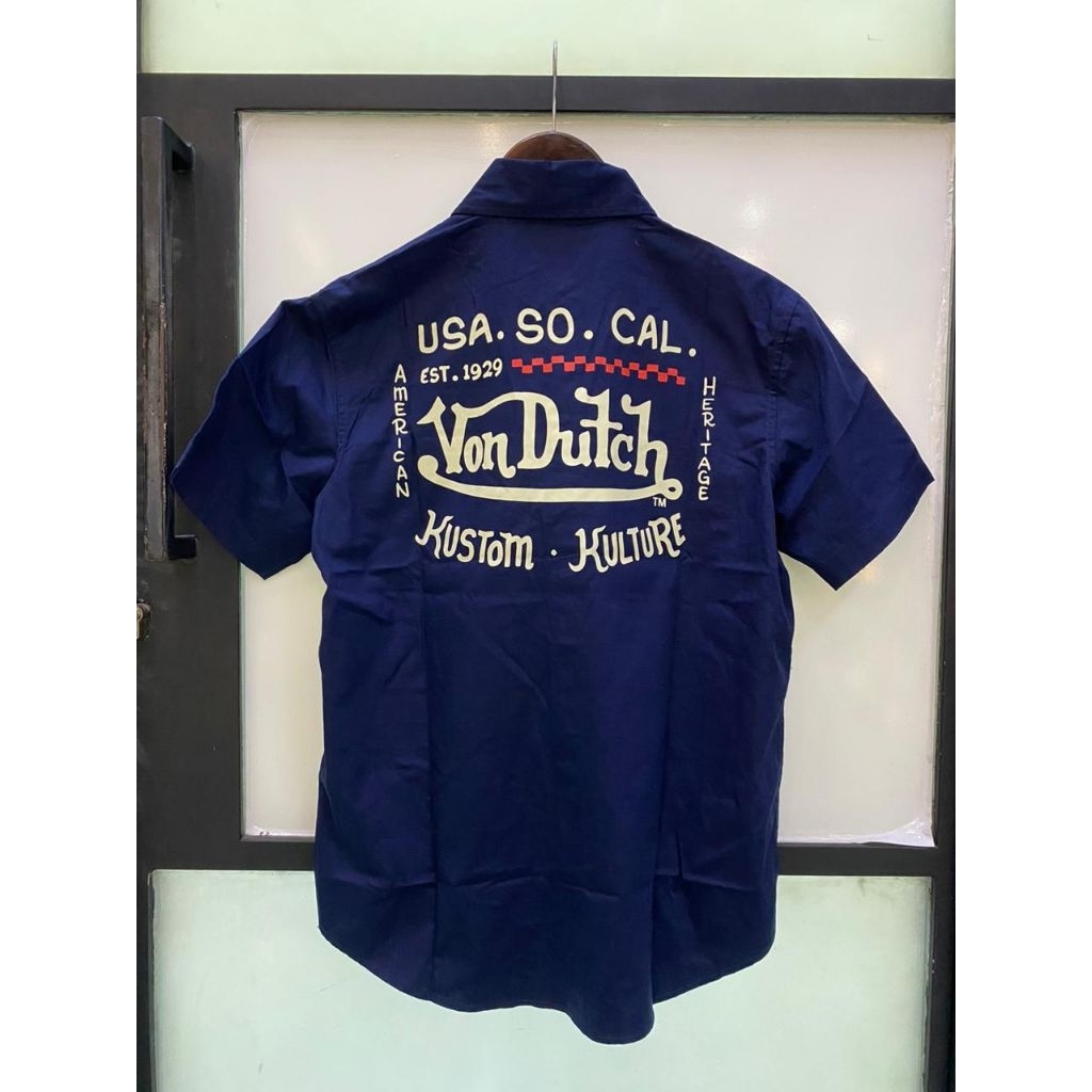 VON DUTCH 1437 WORKSHIRT NAVY BLUE