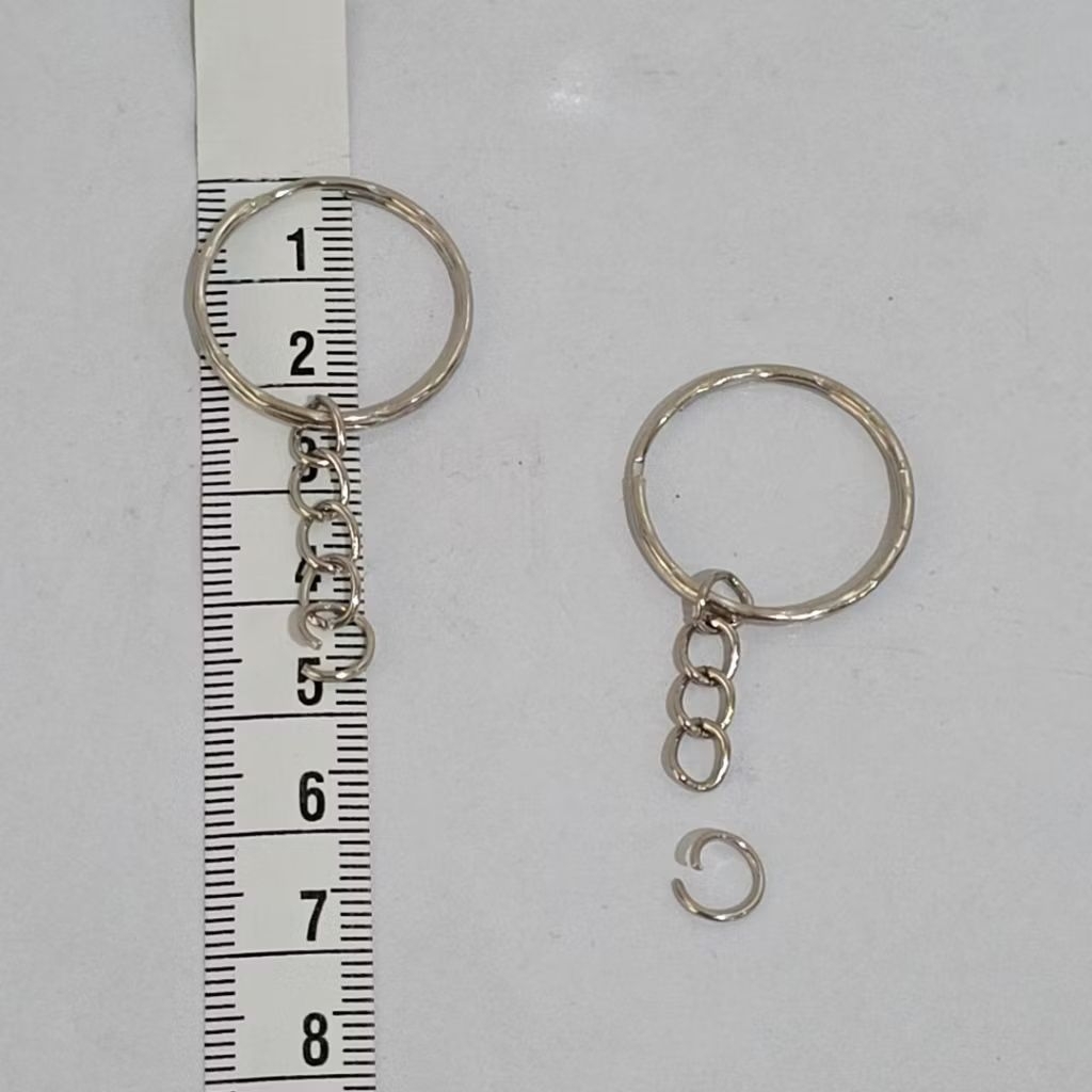 (100 pcs) Keychain ring / gantungan kunci | ganci gepeng pipih