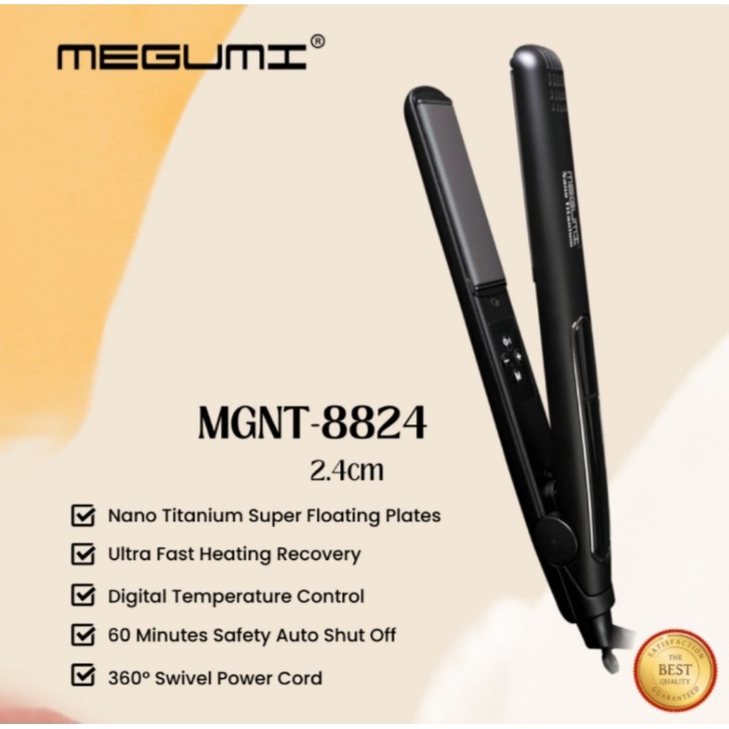 Catok Megumi 8824 Nano Titanium 100% ORIGINAL