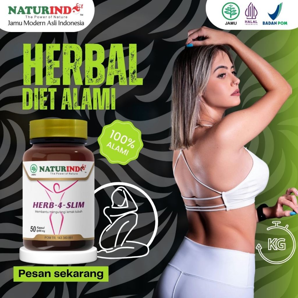 Naturindo Herbal Diet Alami Bantu Kurangi Lemak Berlebih Herbal Pelangsing BPOM