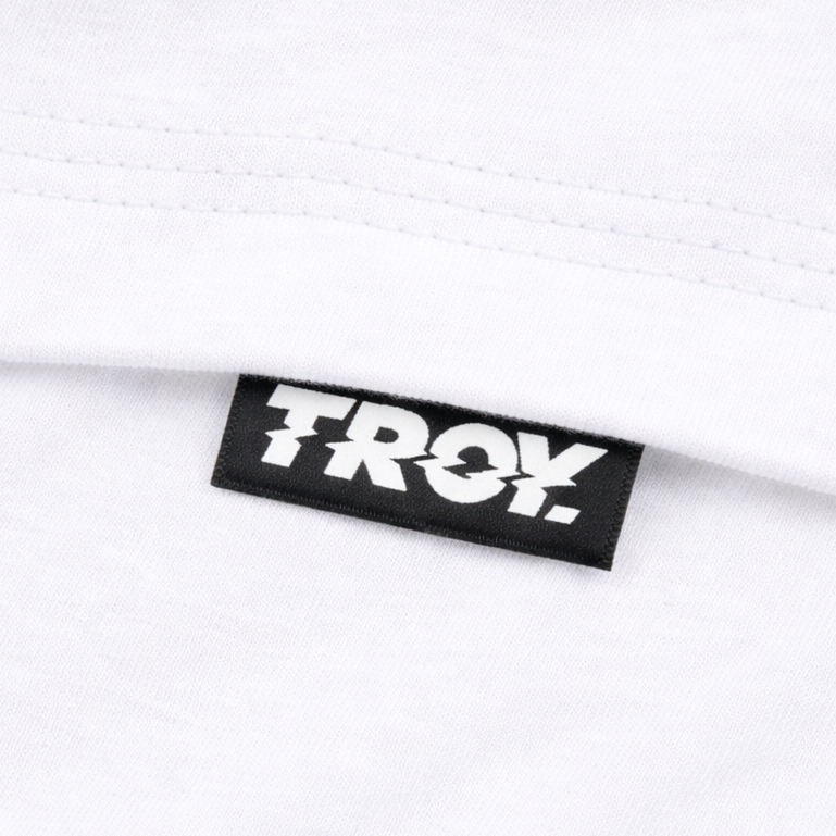 Troy Company Tshirt White Cat Rocket - Kaos Lengan Pendek Kaos Putih MTD 3532