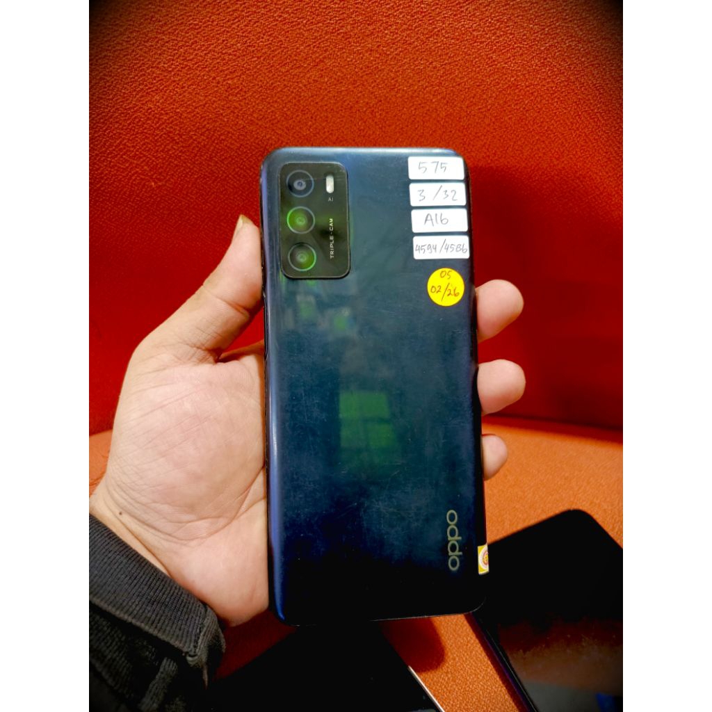 Oppo A16 Ram 3/32 hp second hp layak pake minus lecet pemakian