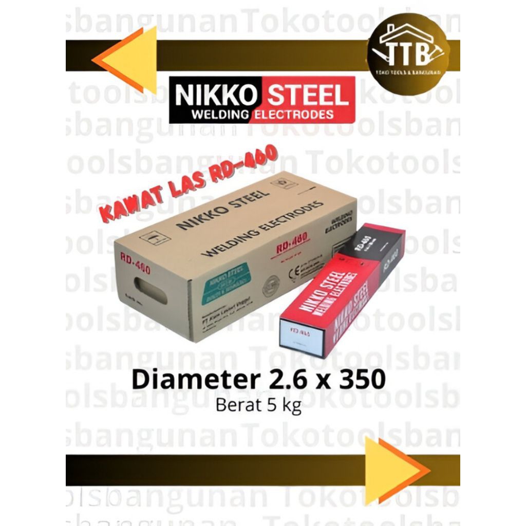 NIKKO STEEL Kawat Las RD-460 2.6 MM / WELDING ELECTRODE RD460 2.6 MM (5 KG)