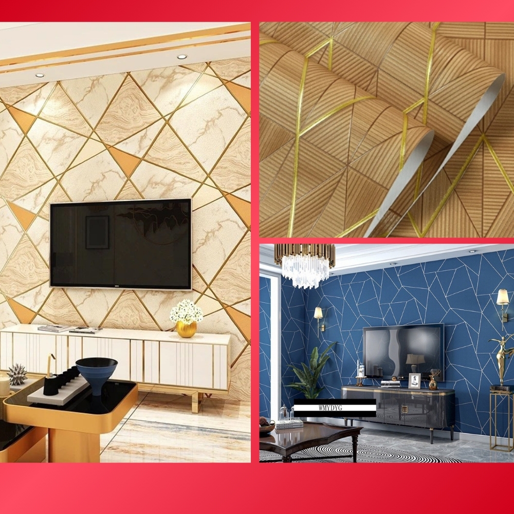 Wallpaper Dinding Ruang Tamu Minimalis Walpaper Dinding Kamar Tidur Polos Walpeper Dinding 3D Elegan