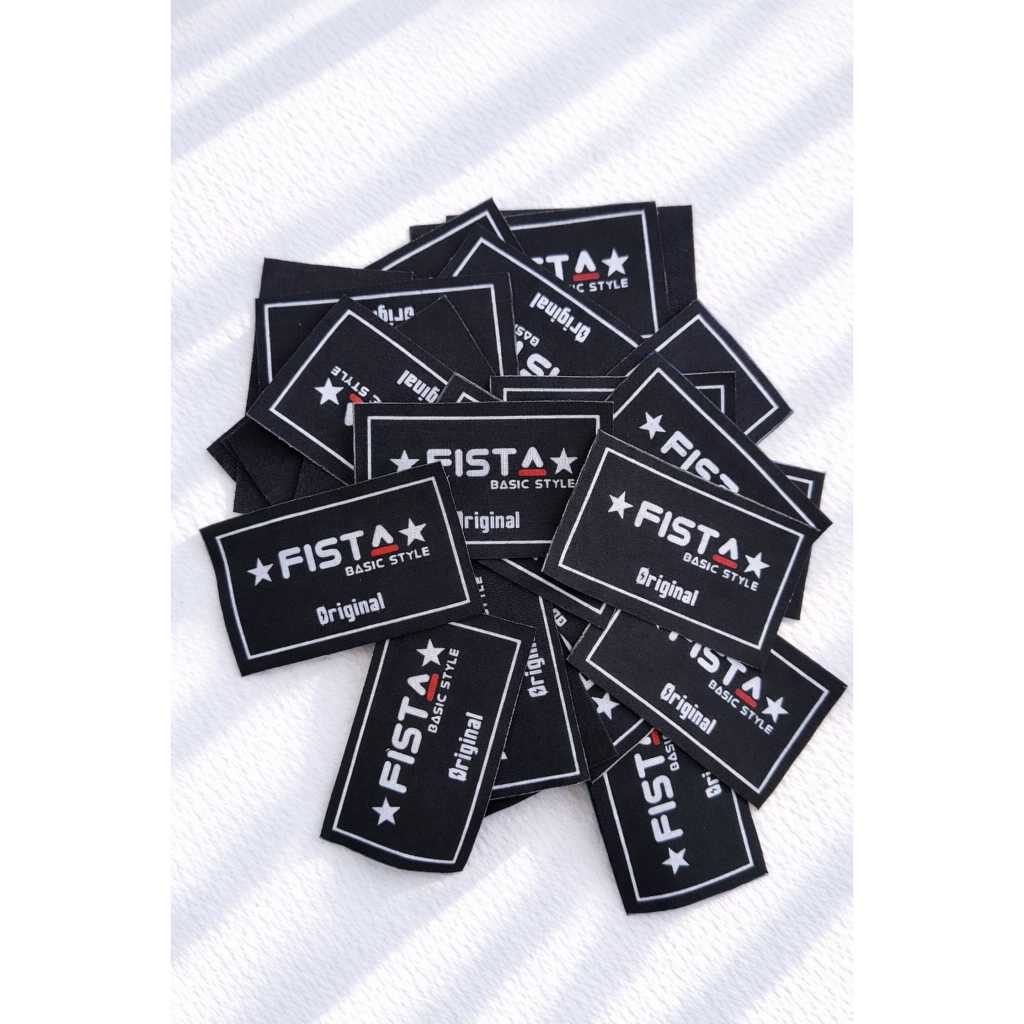 Label Baju Woven Premium Fullcolor - Standard / Label Woven