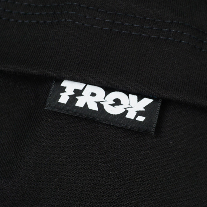 Troy Company Tshirt Black Flame - Kaos Lengan Pendek Kaos Hitam MTD 3515