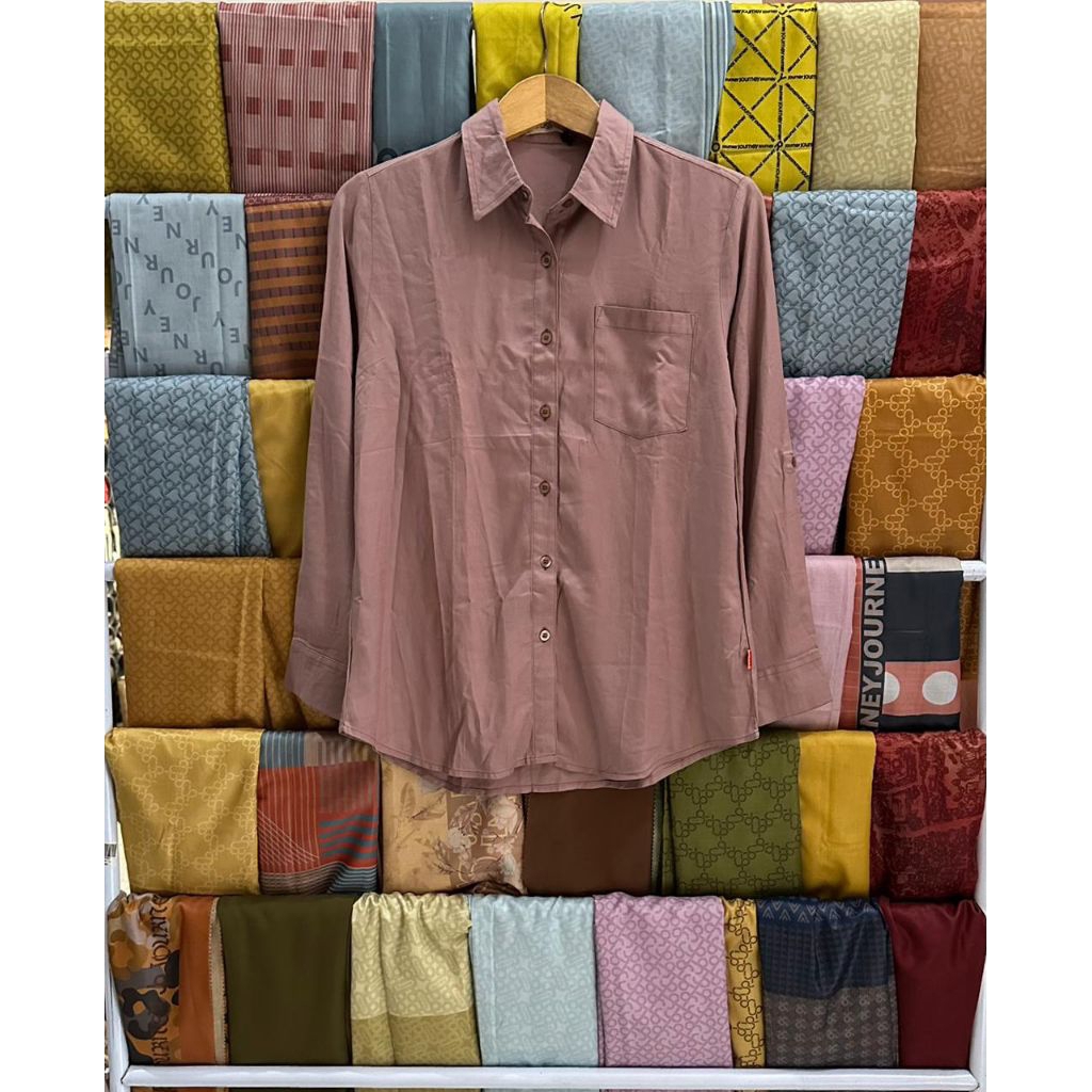 Siantan Mauve Shirt - DUST, Pakaian Wanita