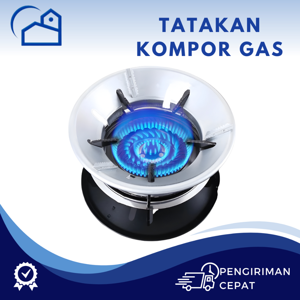 HOMESTATION - TATAKAN KOMPOR GAS ANTI ANGIN BULAT /ALAS TATAKAN COVER KOMPOR GAS PORTABLE