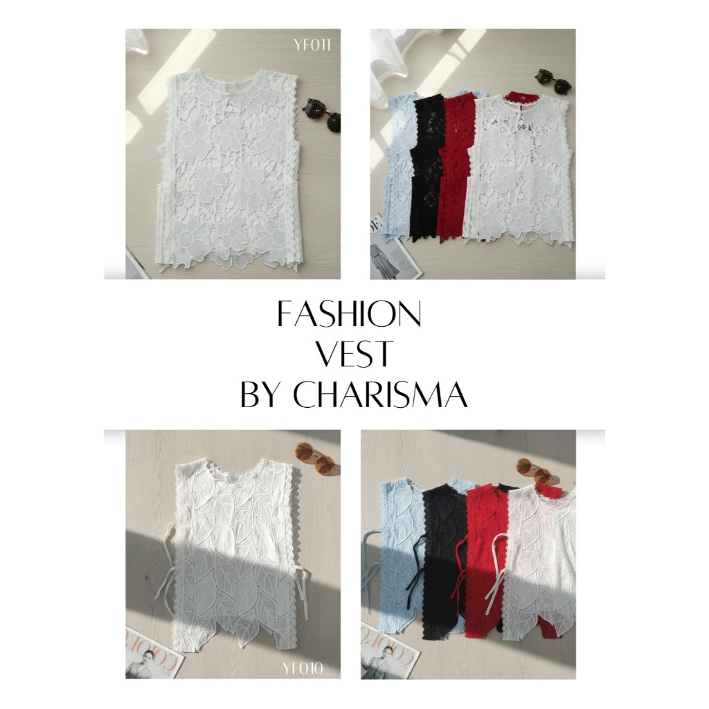 Charisma Rompi Renda - Vest Renda / Outer Rajut Wanita - Harga Per Pcs
