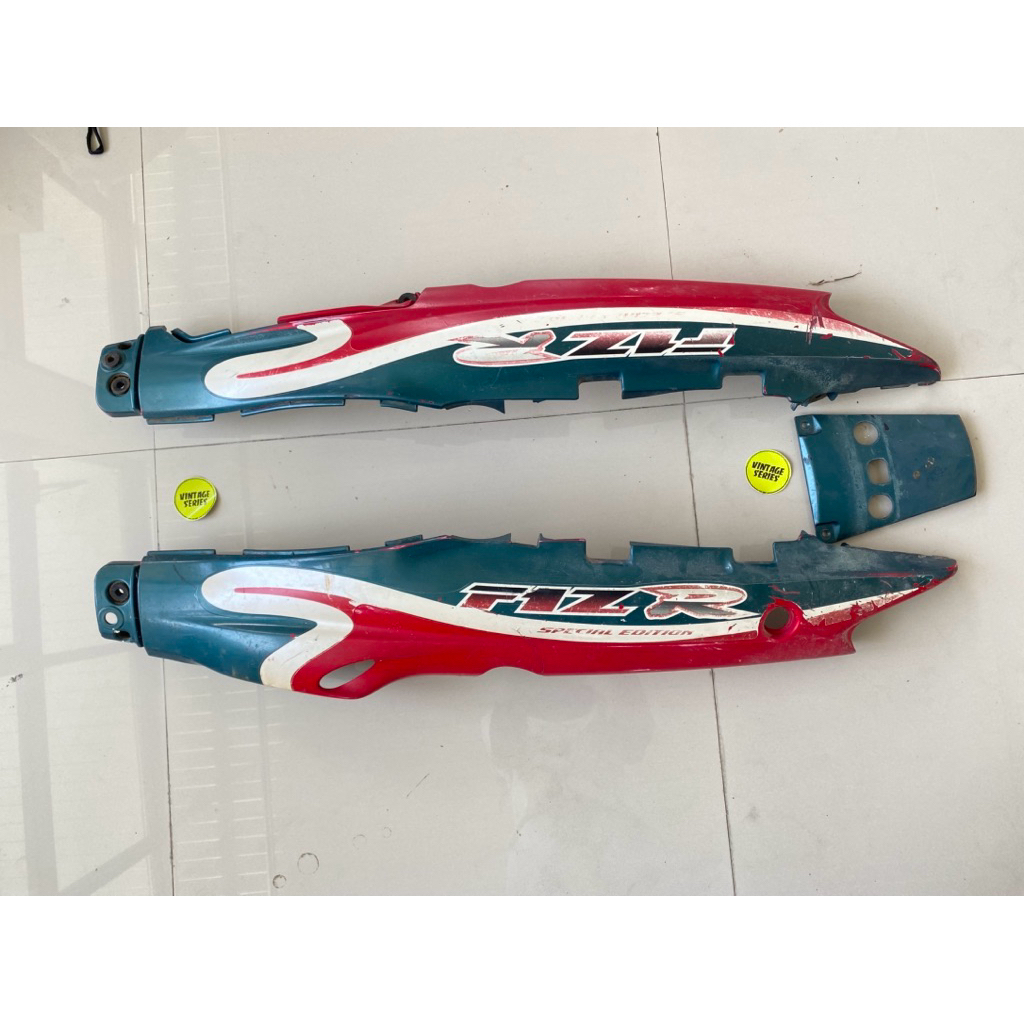 COVER BODY BELAKANG SAMPING KANAN KIRI FIZR FIZR CALTEX HIJAU BOTOL SET DENGAN STIKER ORIGINAL
