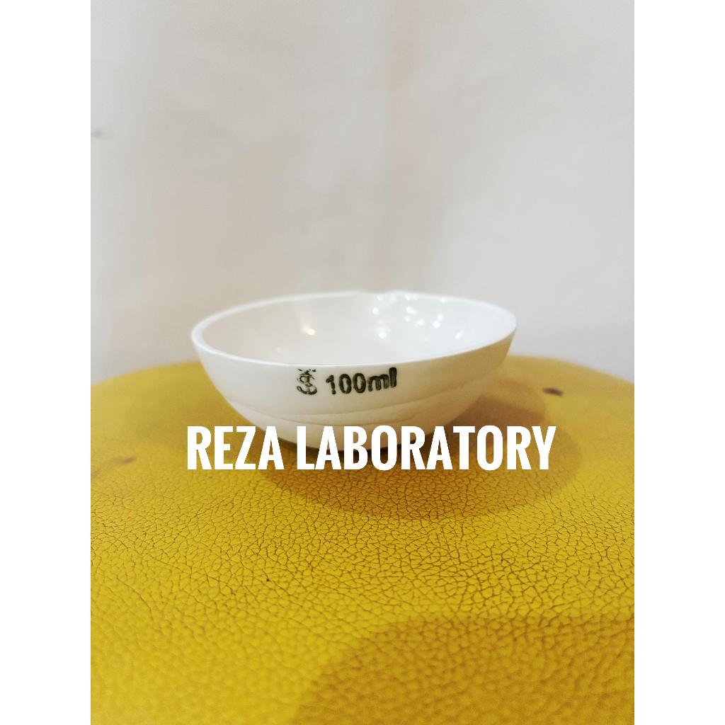 Pinggan Penguap Laboratorium / Cawan Penguap Porselen 100ML