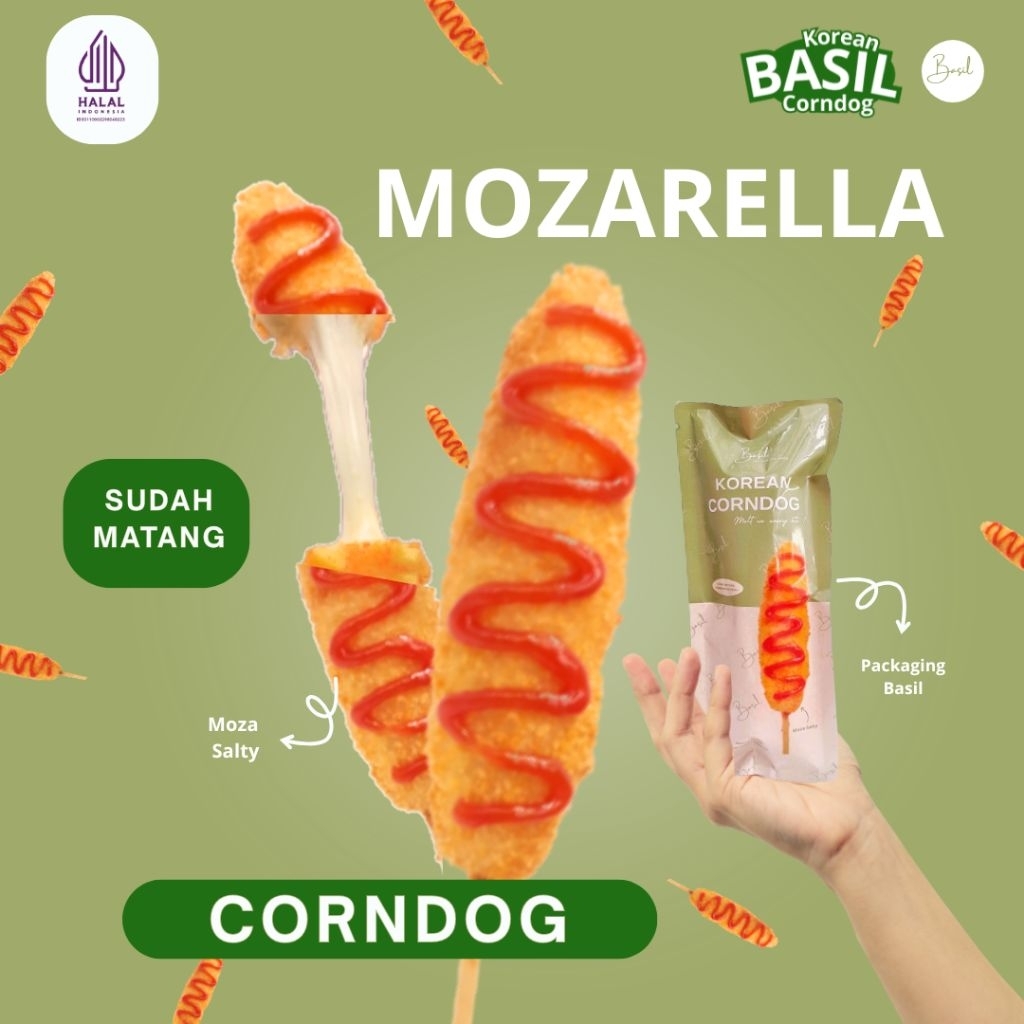 Mozarella Corndog | BASIL Korean Corndog | Corndog Frozen